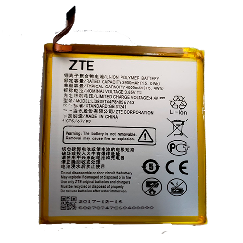 bateria ZTE Li3939t44p8h856743