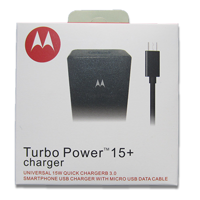 cargador Motorola TURBO POWER 15+