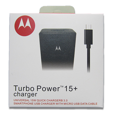 Cargador  Motorola TURBO POWER 15+