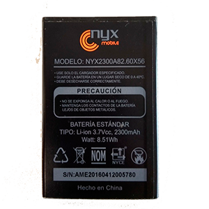 bateria NYX NYX2300A82.60X56