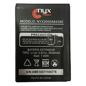 bateria NYX NYX2000A84X60