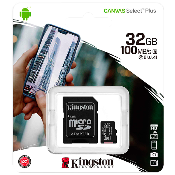 Memoria MicroSD Kingston 32 GB Canvas Select Plus