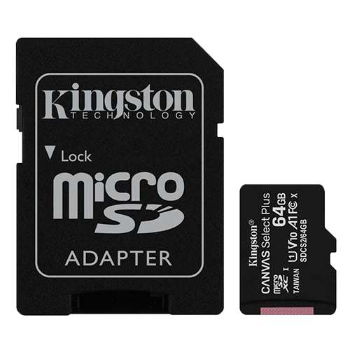 Memoria MicroSD Kingston 64 GB CANVAS SELECT PLUS