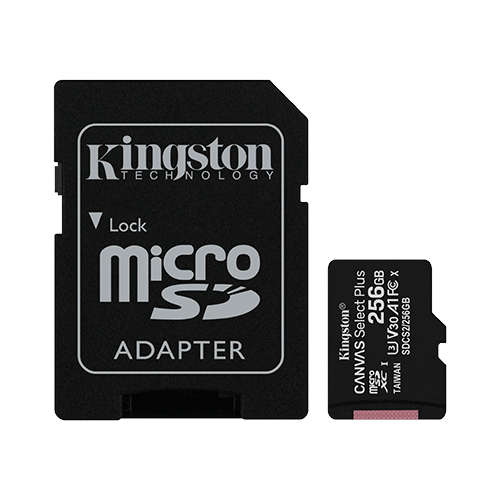 Memoria MicroSD Kingston 256 GB CANVAS SELECT PLUS