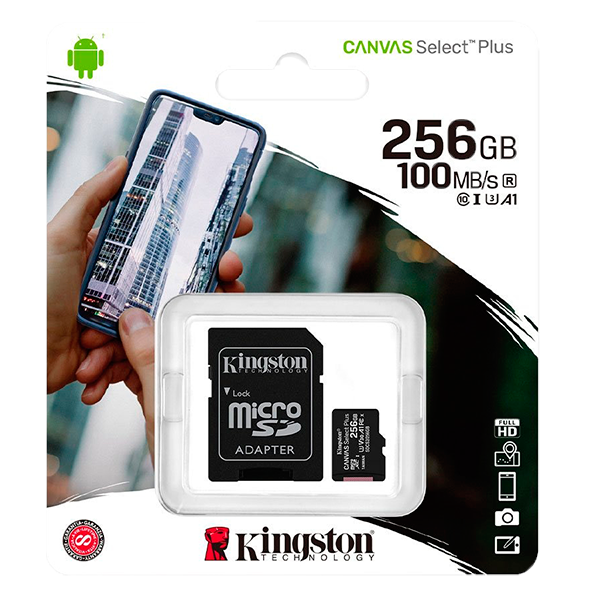 Memoria MicroSD  Kingston 256 GB CANVAS SELECT PLUS