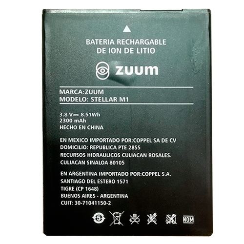 bateria ZUUM STELLAR M1