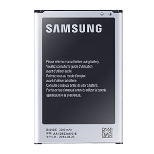 Batería de LI-ION 3.7V 3200 mAh para teléfonos marca Samsung Mod. 
Galaxy Note 3