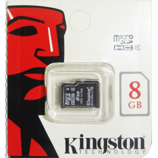 Memoria MicroSD  Kingston 8 GB Clase 4