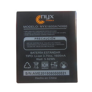 bateria NYX NYX1600A74X60
